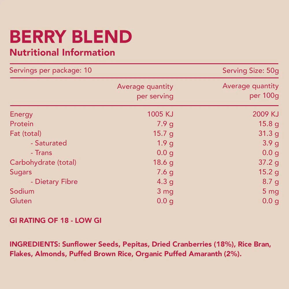 Kuranda Gluten Free Berry Blend Muesli