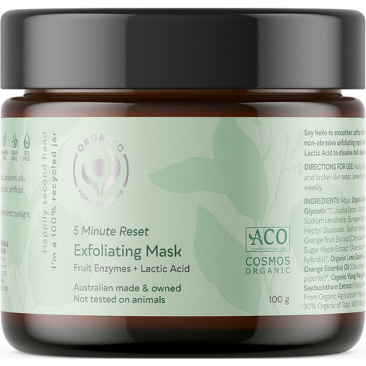 Organic Formulations 5 Minute Reset Exfoliating Mask