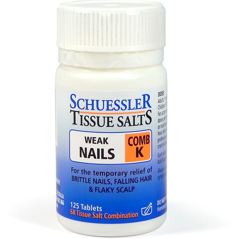Schuessler Tissue Salts Comb K - Weak Nails