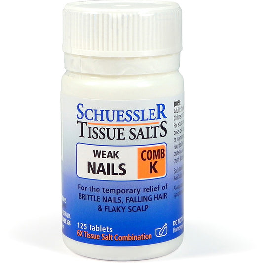 Schuessler Tissue Salts Comb K - Weak Nails