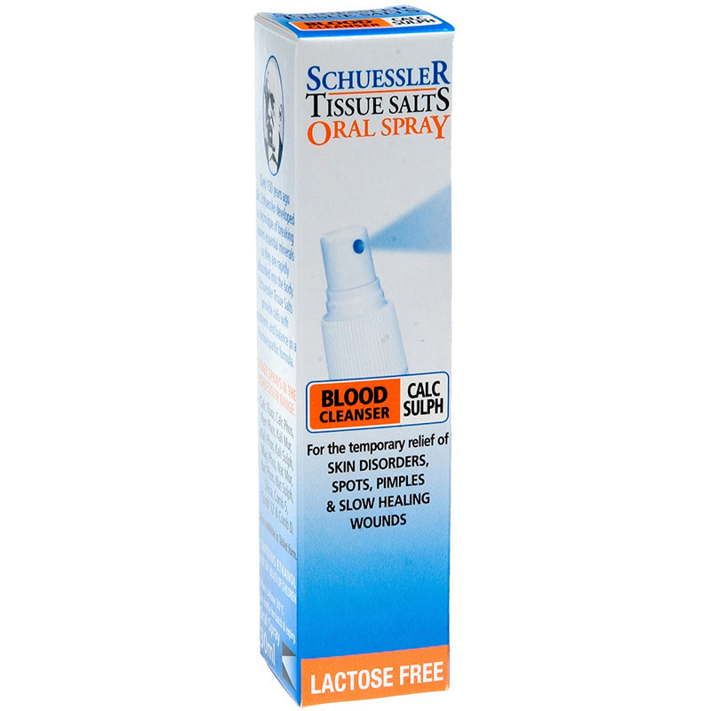 Schuessler Tissue Salts Calc Sulph (Calcium Sulphate) Spray - Blood Cleanser