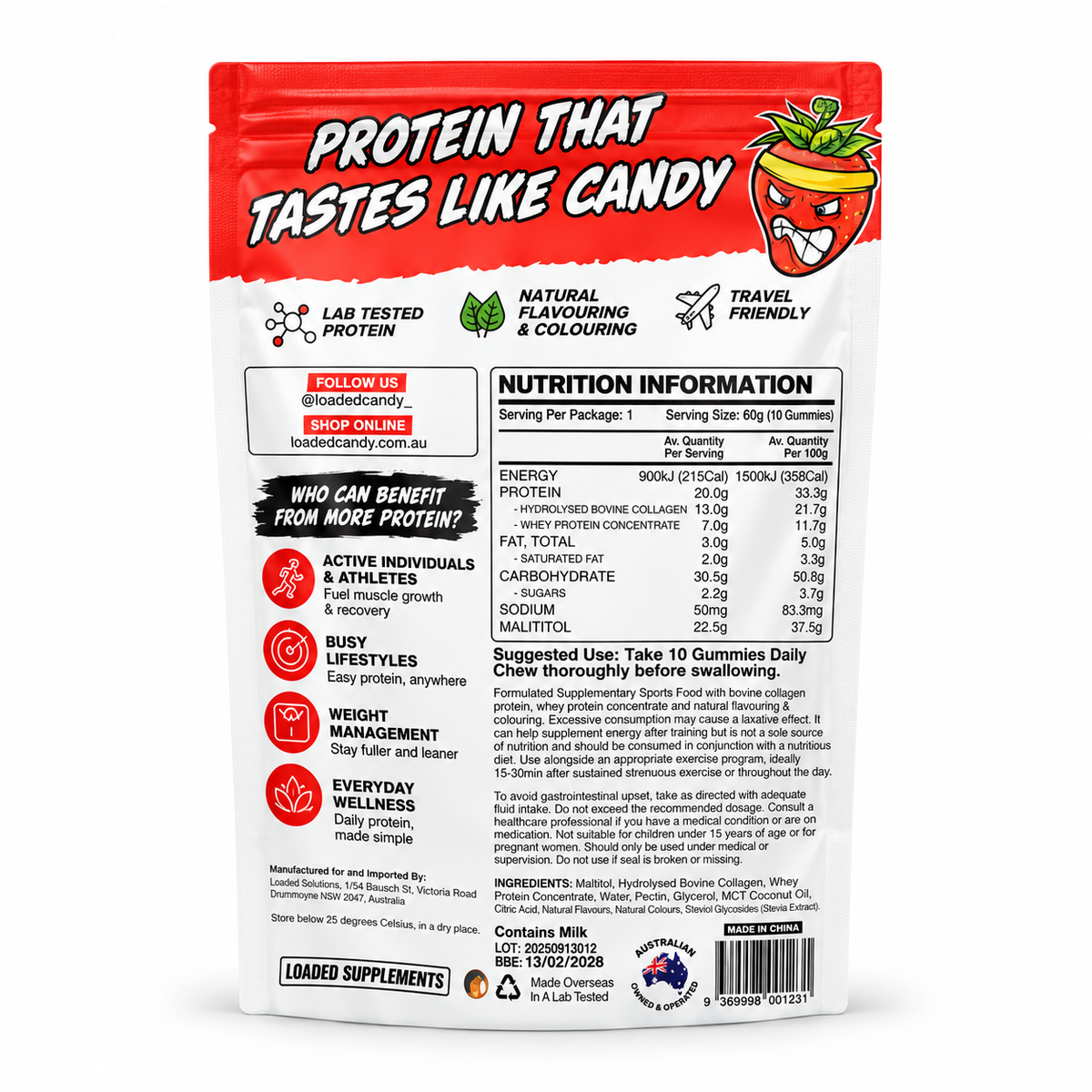 Loaded Candy Protein Gummies