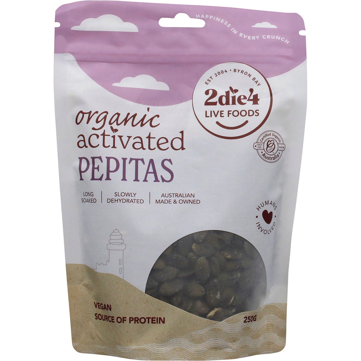 2Die4 Live Foods Activated Organic Pepitas