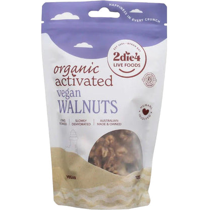 2Die4 Activated Organic Vegan Walnuts