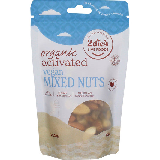 2Die4 Live Foods Activated Organic Vegan Mixed Nuts