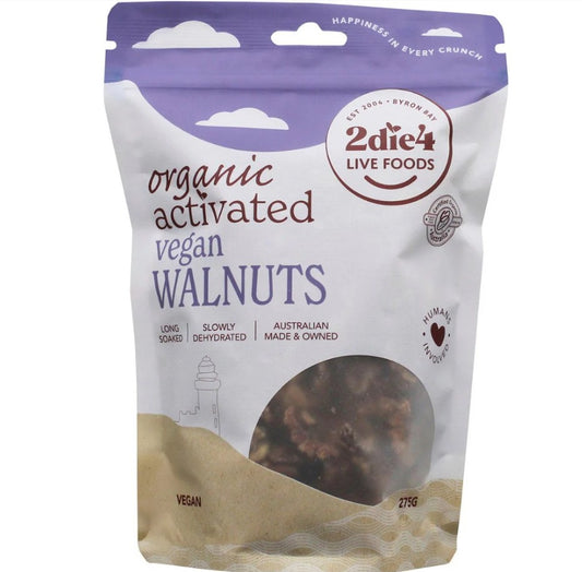 2Die4 Activated Organic Vegan Walnuts
