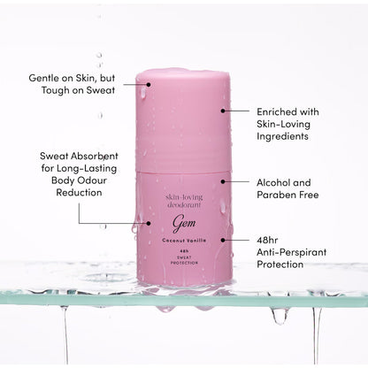 Gem Roll On Deodorant Coconut Vanilla