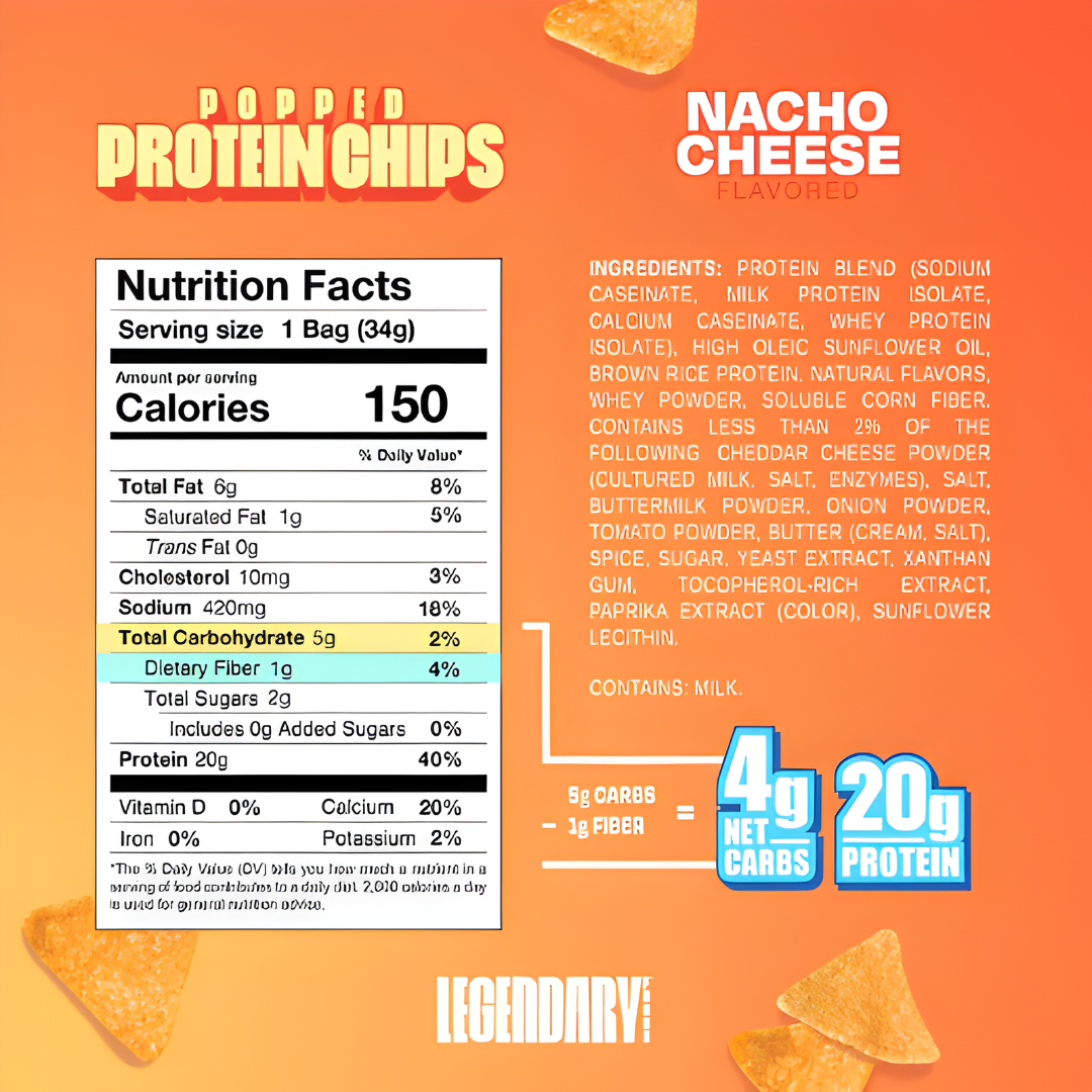 Legendary Foods Popped Protein Chips