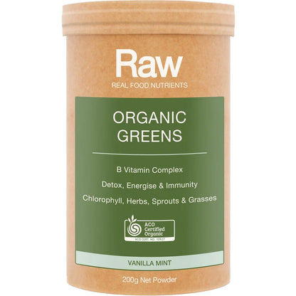 Raw Real Food Nutrients Organic Greens