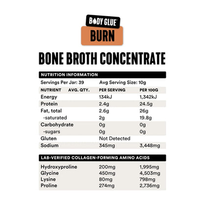 Gevity Rx Bone Broth Body Glue Burn