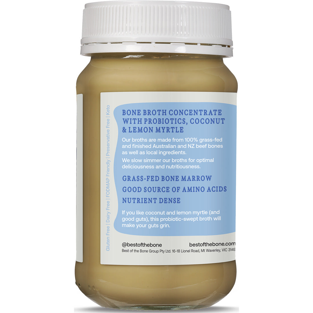 Best Of The Bone Broth Concentrate Probiotic Coconut & Lemon Myrtle