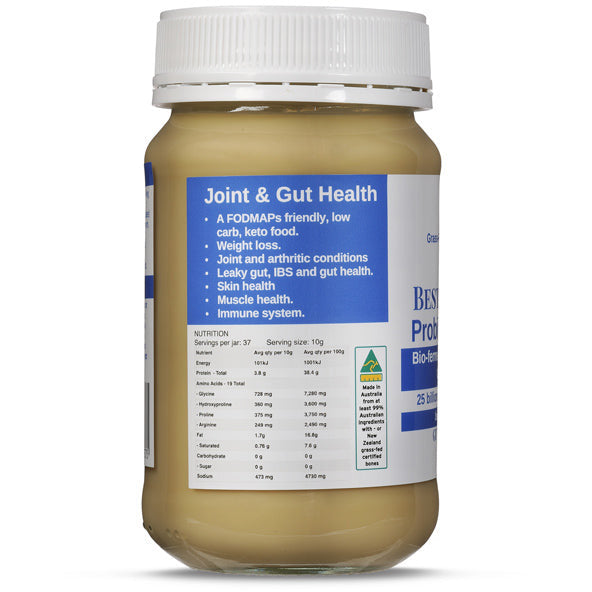 Best Of The Bone Probiotic Bone Broth - Bio Fermented Coconut, Lemon Myrtle, Turmeric, Papaya Leaf