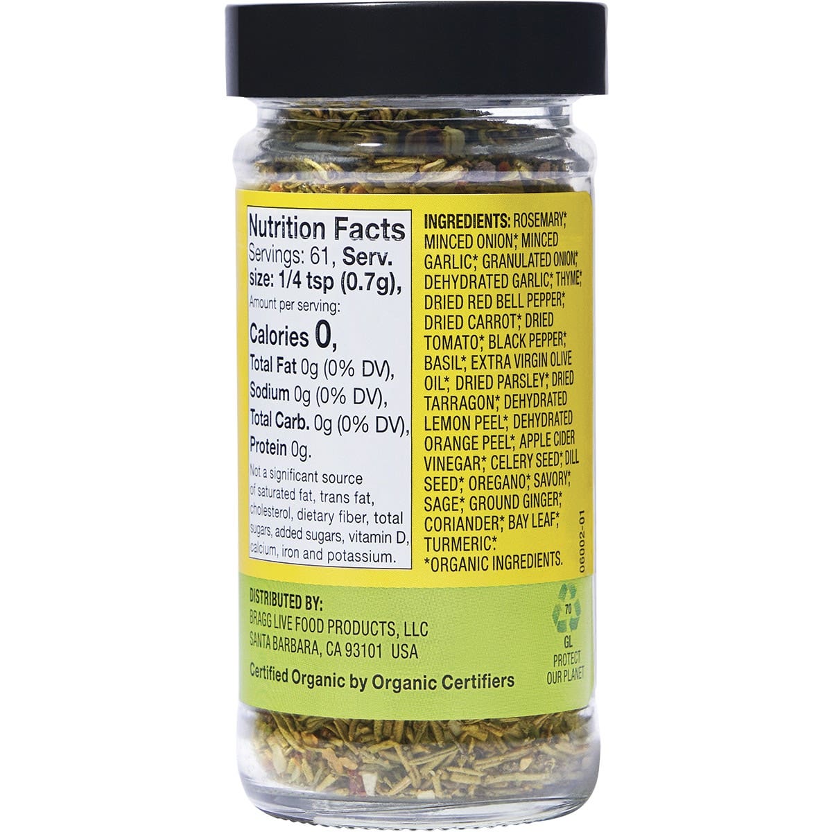 Bragg Organic Seasoning Sprinkler