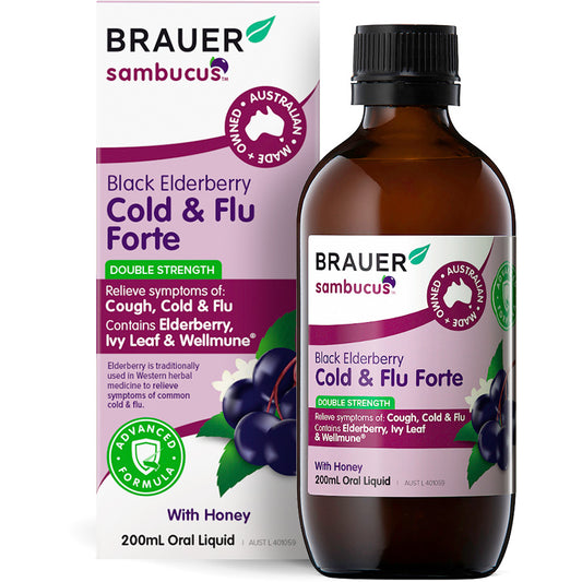 Brauer Sambucus Cold & Flu Forte Adults