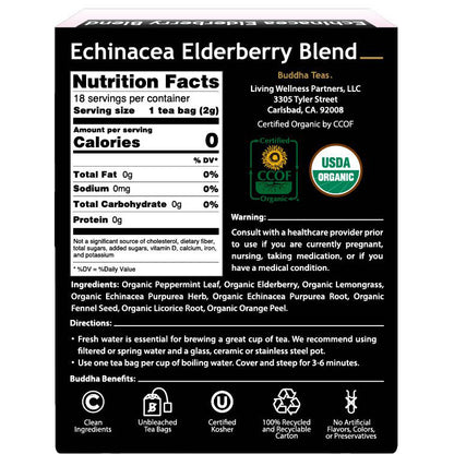 Buddha Teas Echinacea Elderberry Blend Tea
