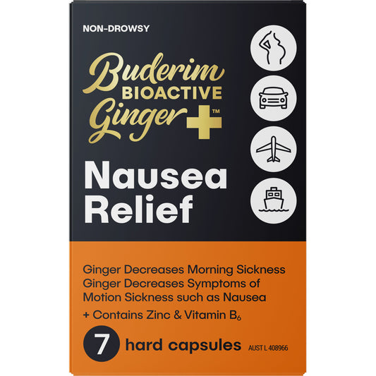 Buderim BioActive Ginger+ Nausea Relief