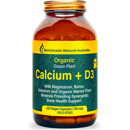 BioGenesis Organic Ocean Plant Calcium + D3 Capsules