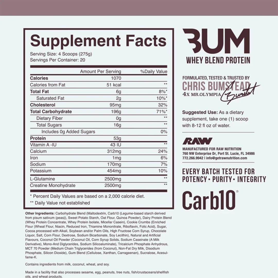 Raw Nutrition CBum Mass Gainer