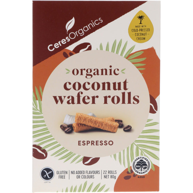 Ceres Organics Organic Coconut Wafer Rolls