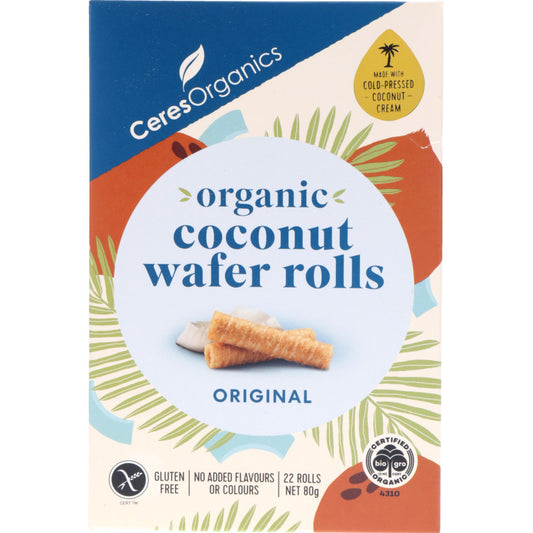 Ceres Organics Organic Coconut Wafer Rolls