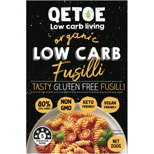 Qetoe Organic Low Carb Fusilli
