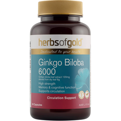 Herbs of Gold Ginkgo Biloba 6000
