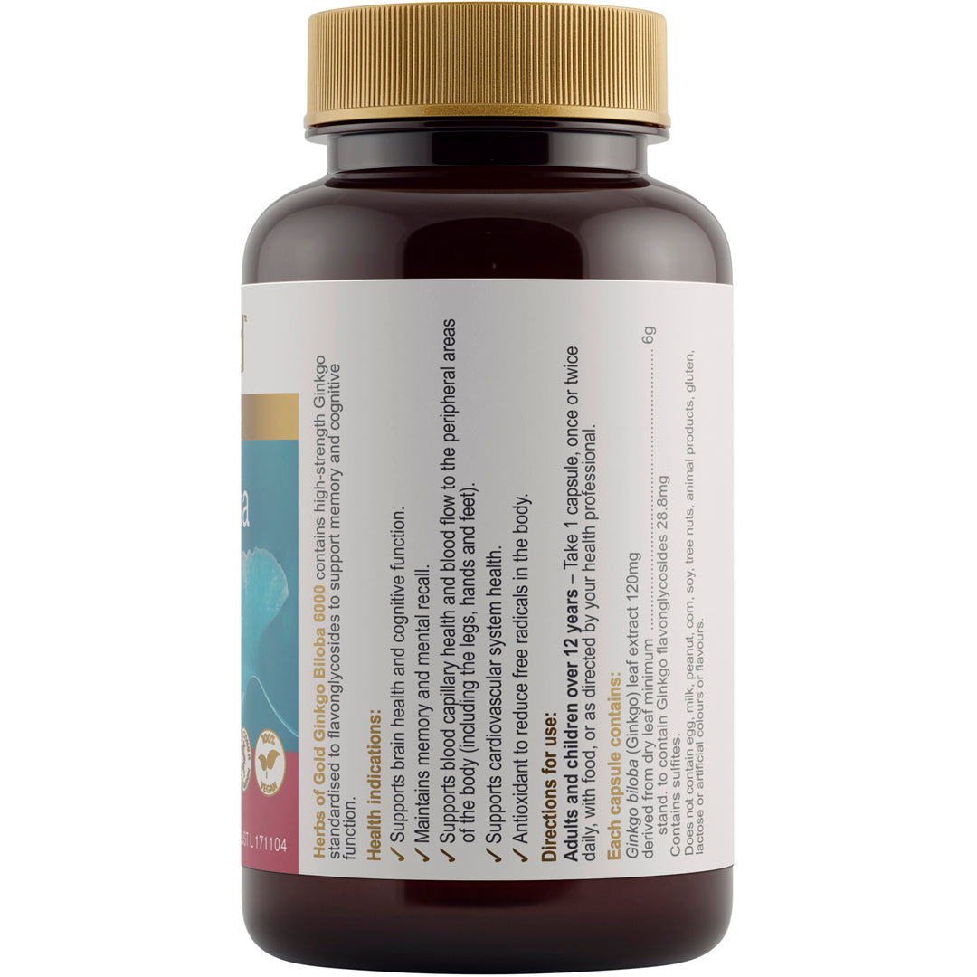 Herbs of Gold Ginkgo Biloba 6000
