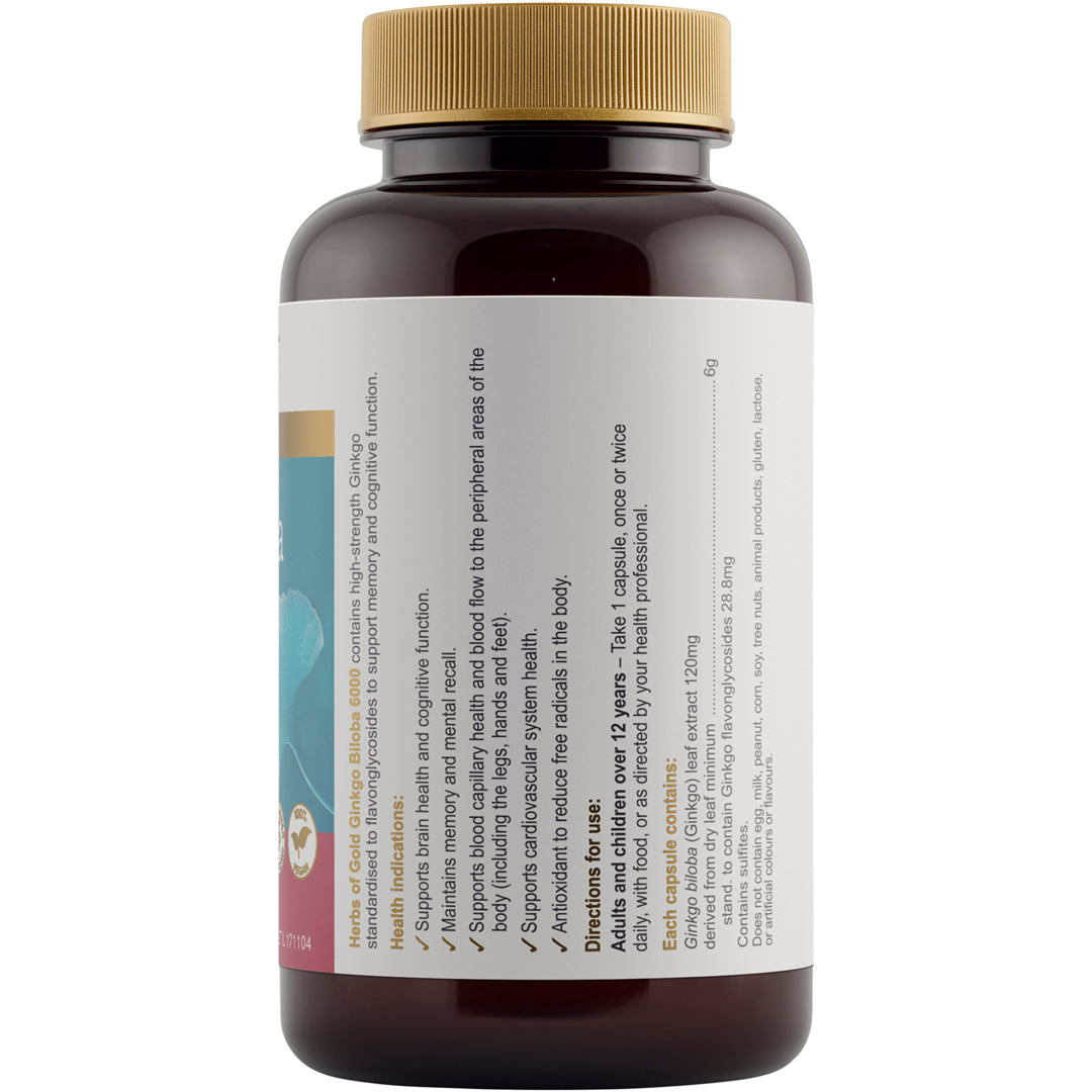 Herbs of Gold Ginkgo Biloba 6000