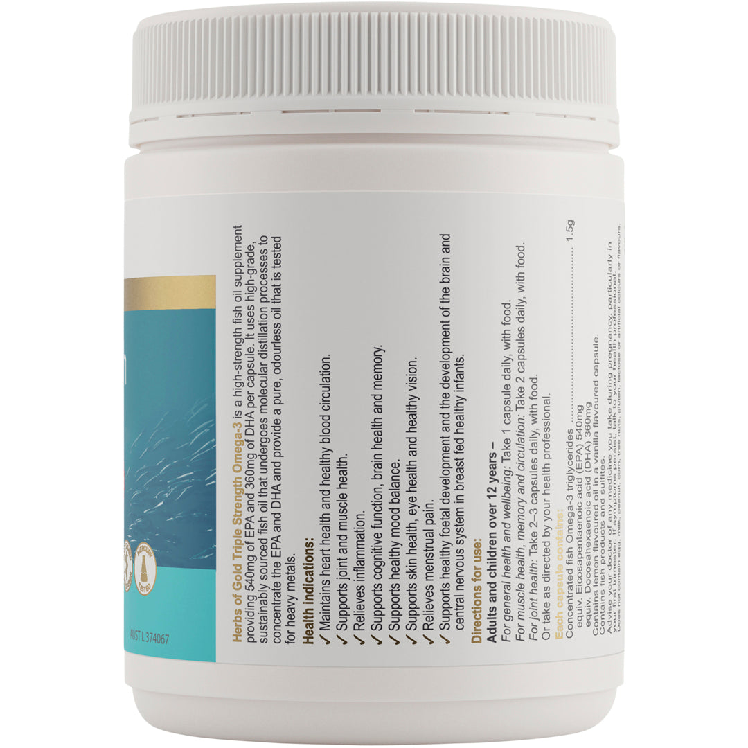 Herbs of Gold Triple Strength Omega-3
