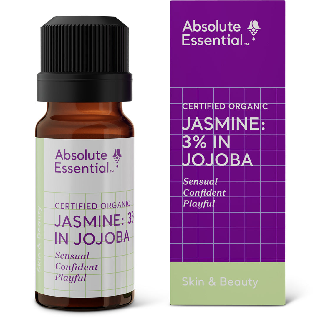 Absolute Essential Certified Organic Jasmine 3% in Jojoba Essential Oil