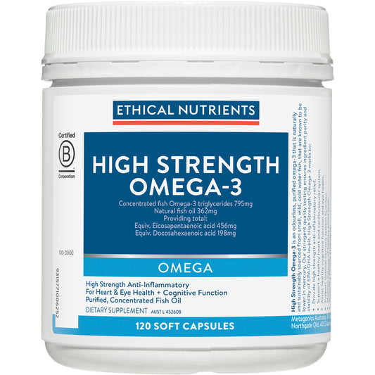 Ethical Nutrients High Strength Omega-3 Capsules
