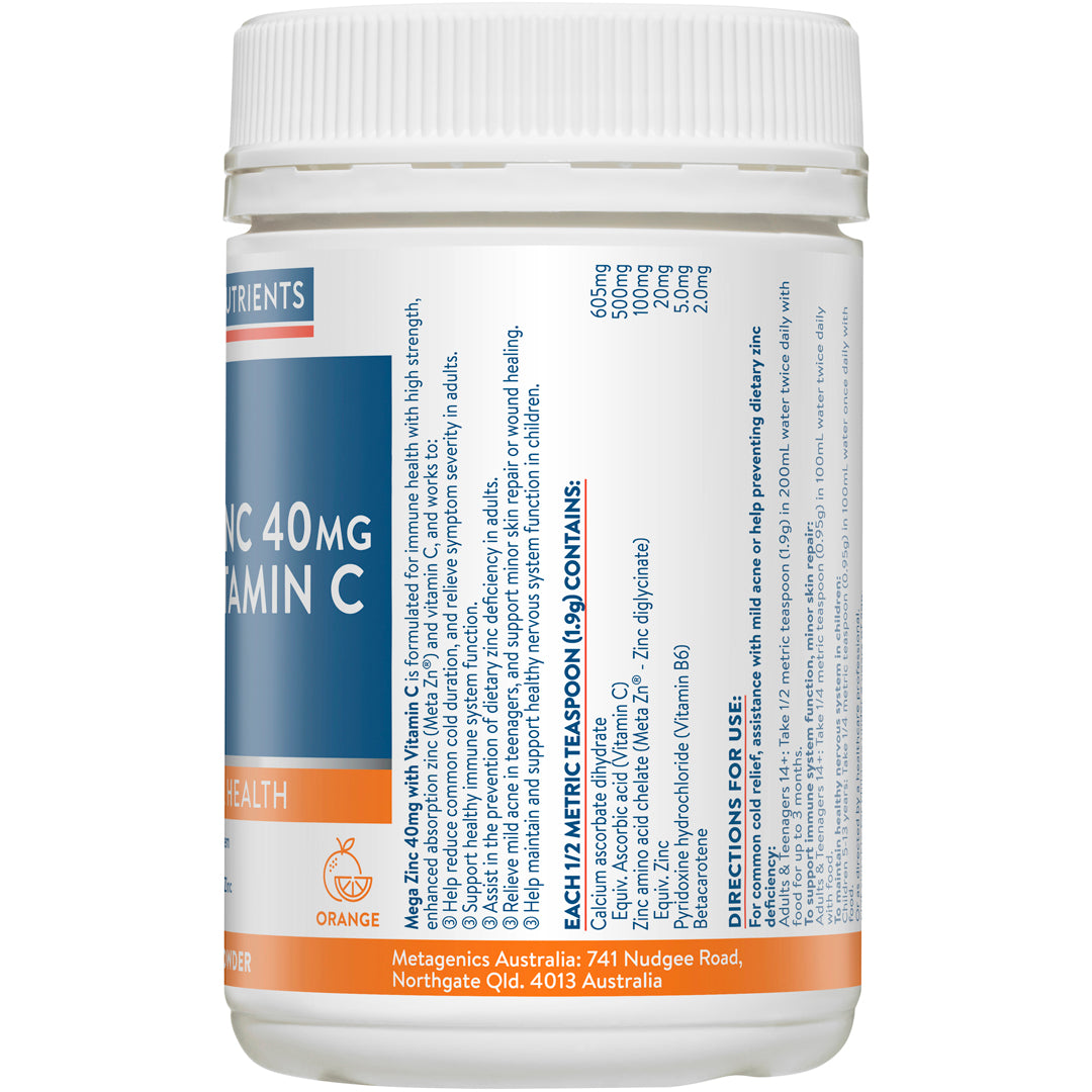 Ethical Nutrients Mega Zinc with Vitamin C Powder