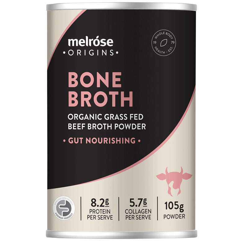 Melrose Gut Nourishing Organic Beef Bone Broth Powder