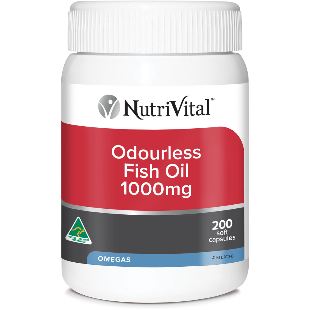 NutriVital Odourless Fish Oil 1000mg