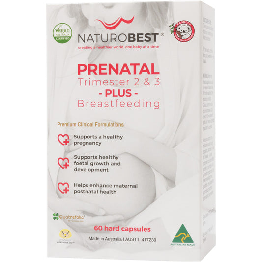 NaturoBest Prenatal Trimester 2 & 3 Plus Breastfeeding