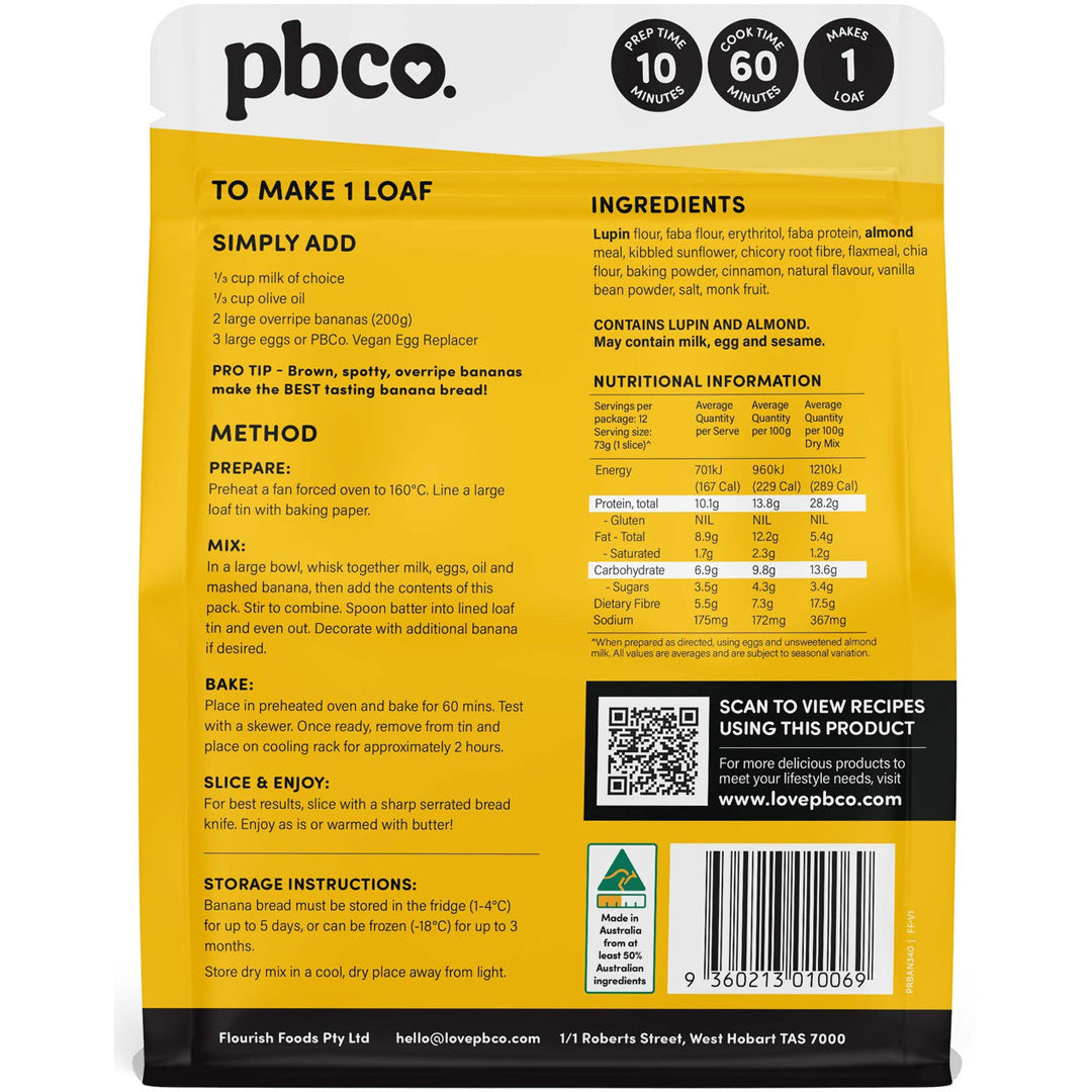 PBCo. Protein Banana Bread Mix