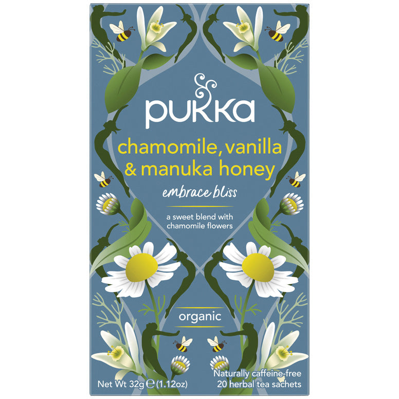 Pukka Herbs Chamomile, Vanilla & Manuka Honey Tea