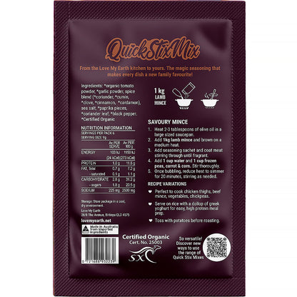 Love My Earth Savoury Mince Organic Recipe Base