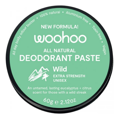 Woohoo All Natural Deodorant Paste Extra Strength (Wild)