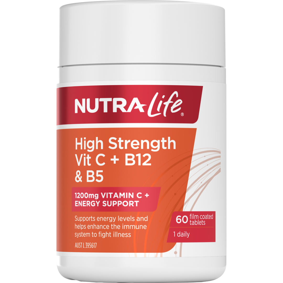 Nutra-Life High Strength Vitamin C + B12 & B5