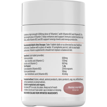 Nutra-Life High Strength Vitamin C + B12 & B5