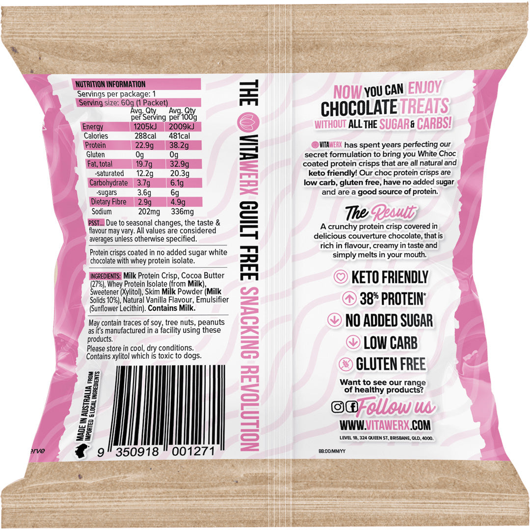 Vitawerx Protein White Chocolate Puffs