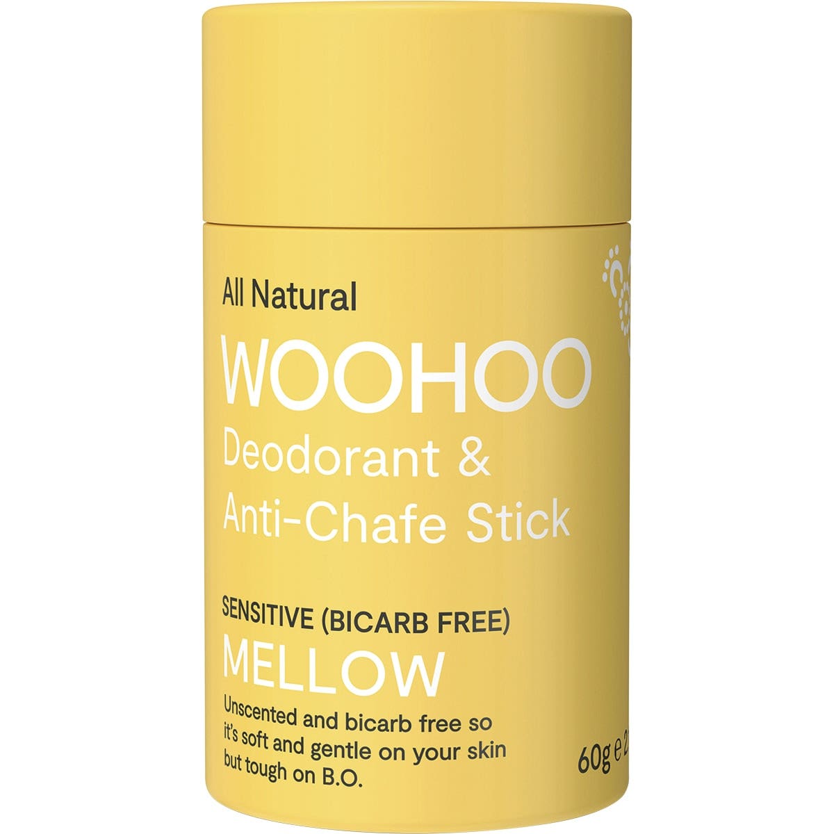 Woohoo Deodorant & Anti-Chafe Stick (Mellow)
