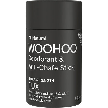 Woohoo Deodorant & Anti-Chafe Stick (Tux)