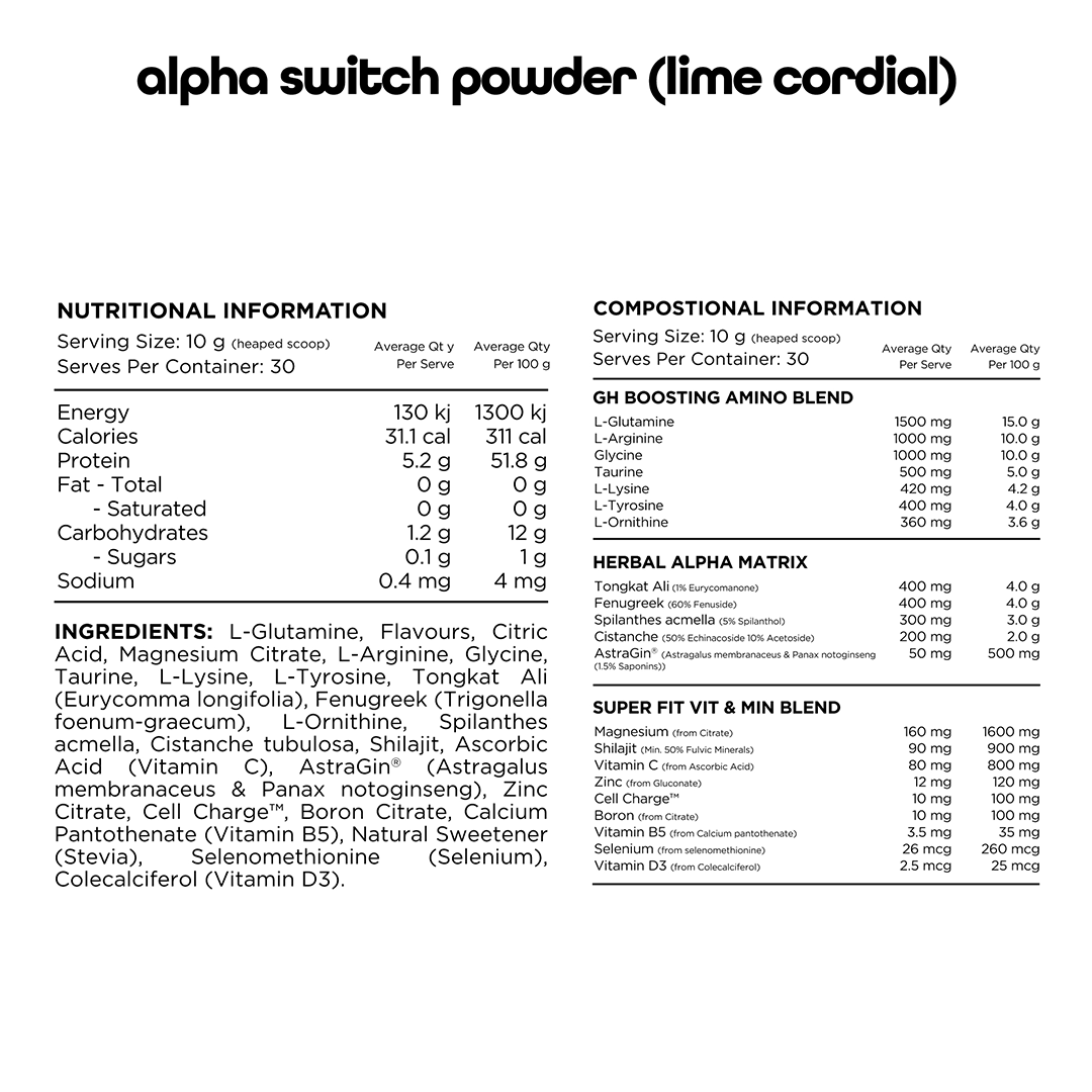 Switch Nutrition Alpha Switch Powder