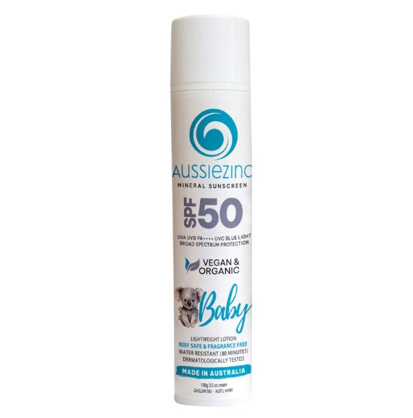 Aussiezinc Mineral Sunscreen SPF50+ Baby