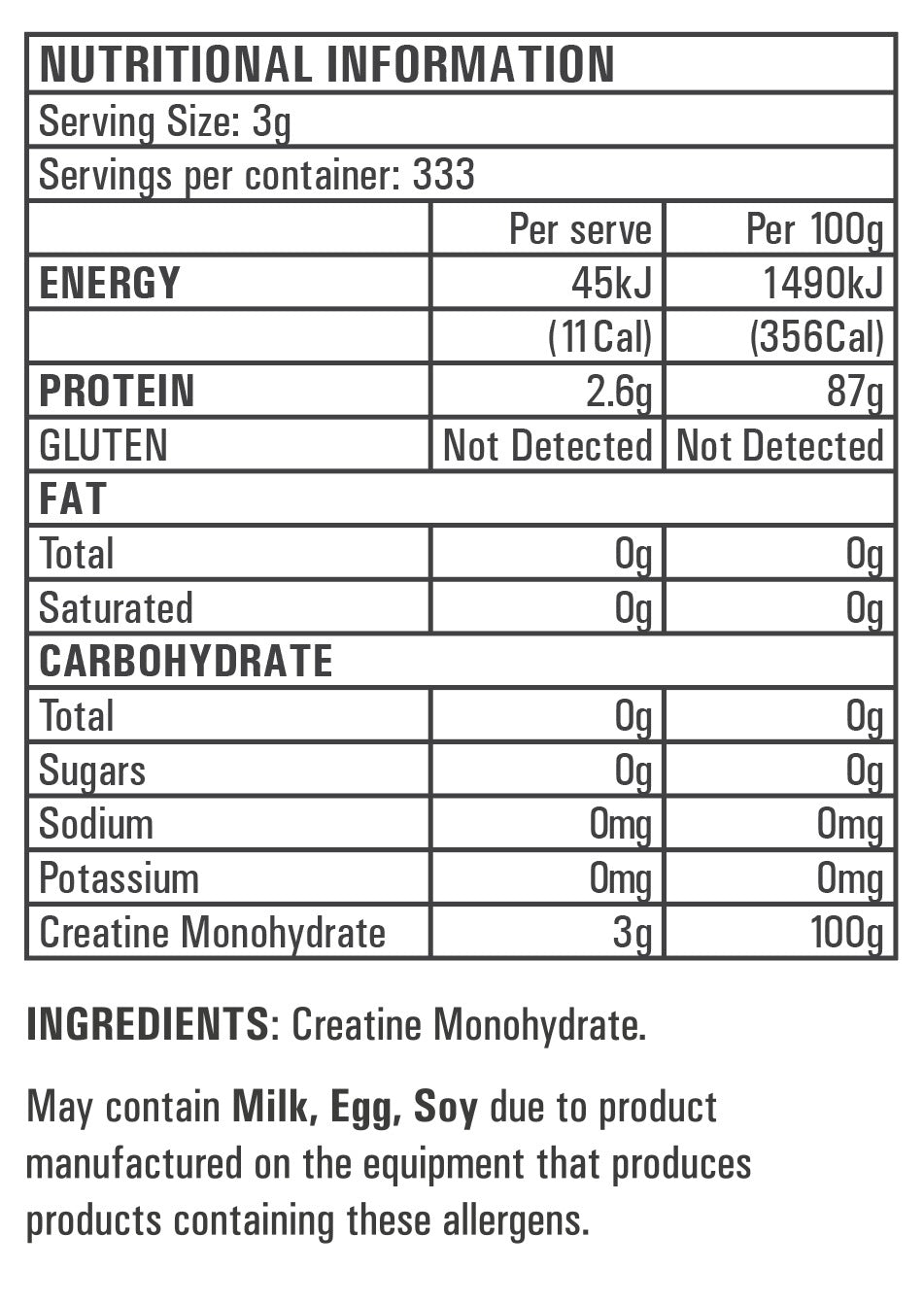 Gen-Tec Micronised Creatine Monohydrate