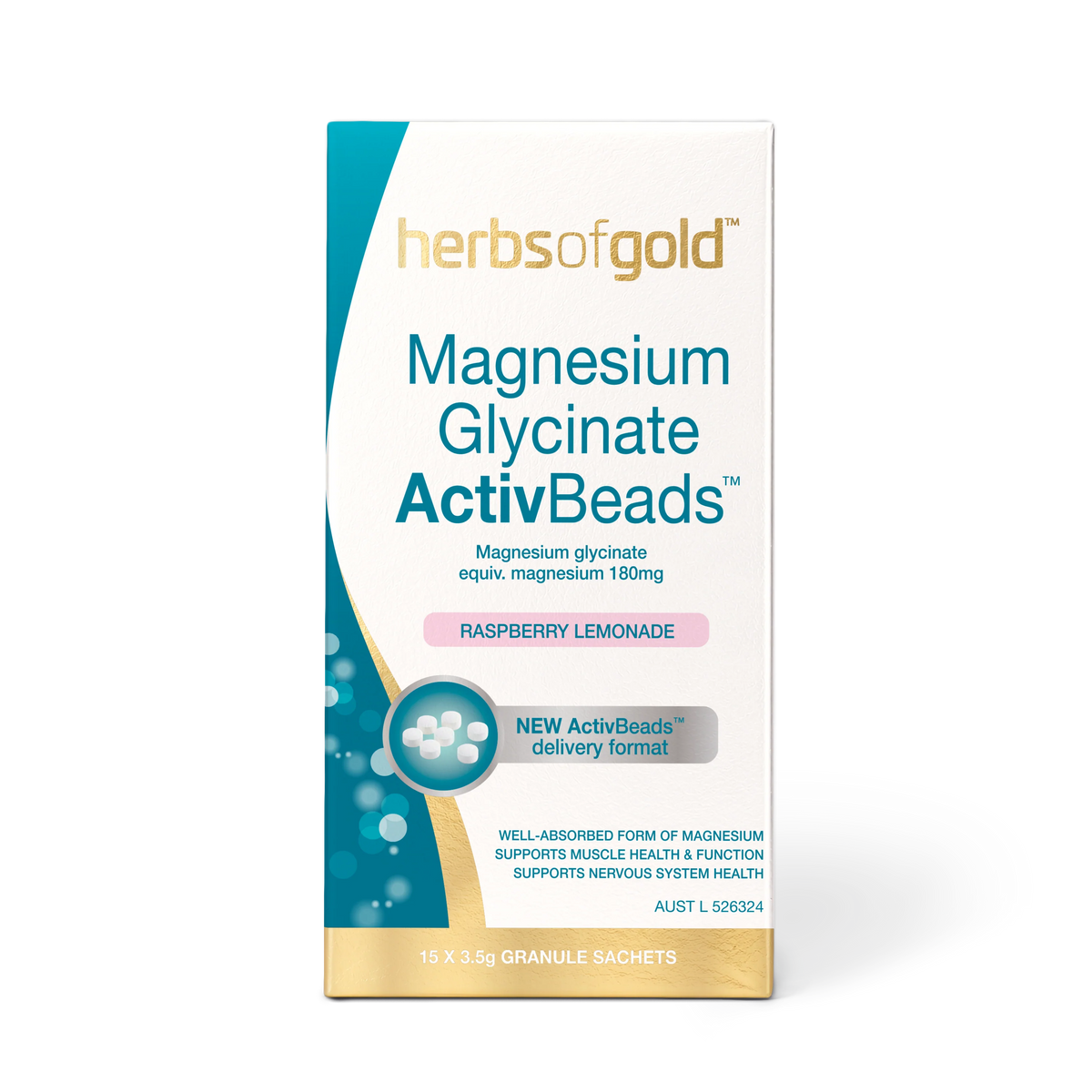 Herbs of Gold Magnesium Glycinate ActivBeads