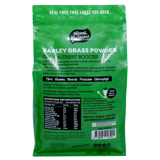 Honest to Goodness Organic Barley Grass Powder