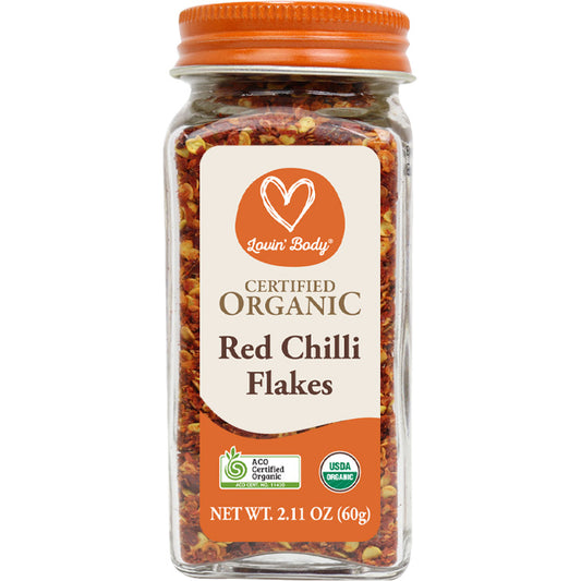 Lovin' Body Certified Organic Red Chilli Flakes